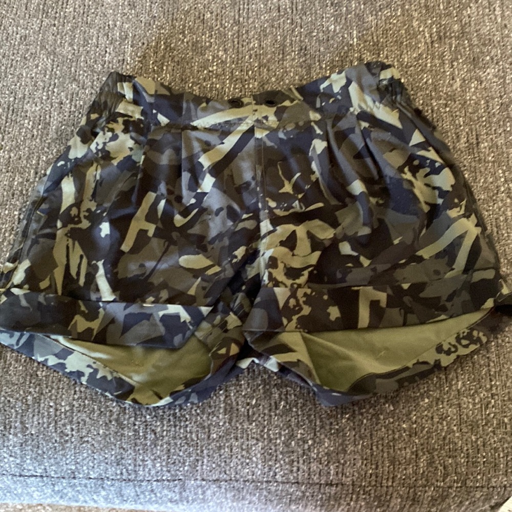 Lululemon camouflage spring breakaway shorts.